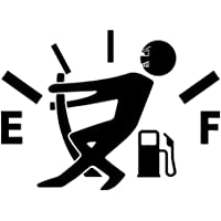 Los mejores  - Bodbii Diseño Divertido del indicador de la Gasolina Imagen engomada del Coche del Tanque de Combustible del Casquillo…